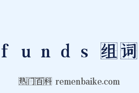 funds组词是什么意思的图片